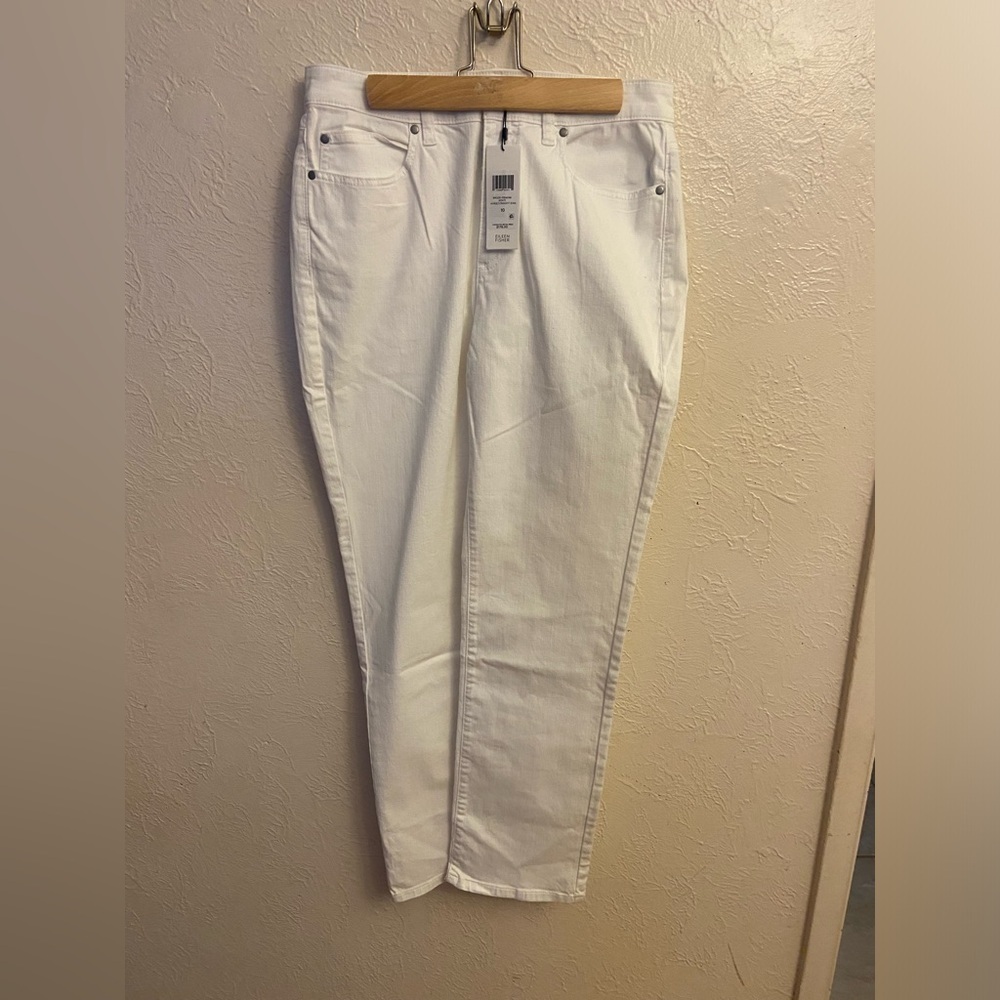 Eileen Fisher White Straight Leg Jeans Classic Denim NWT